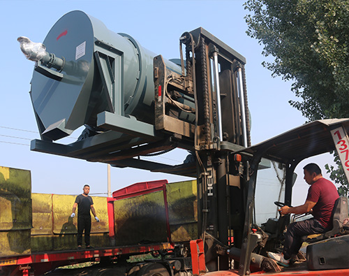 冷渣機設備發貨現場